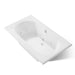 KOHLER K-1418-JHE Memoirs 72" x 42" drop-in whirlpool bath, white