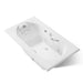 KOHLER K-1418-M Memoirs 72" x 42" drop-in heated whirlpool bath, white