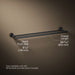 KOHLER K-14375 Purist 24" Double towel bar, matte black - view 5
