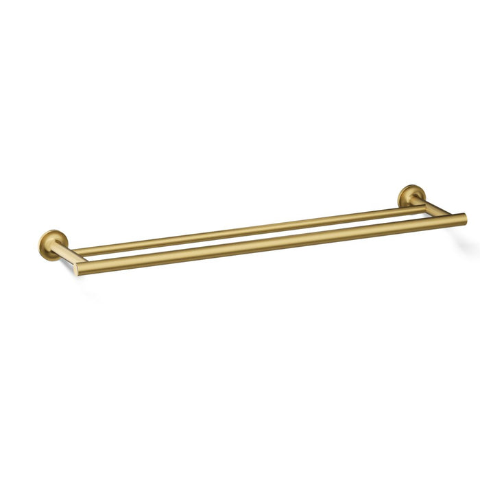 KOHLER K-14375 Purist 24" Double towel bar, vibrant brushed moderne brass - view 4