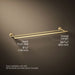 KOHLER K-14375 Purist 24" Double towel bar, vibrant brushed moderne brass - view 5