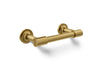 KOHLER K-14377 Purist Pivoting toilet paper holder, vibrant brushed moderne brass