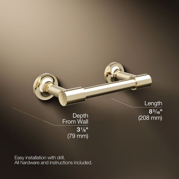 KOHLER K-14377 Purist Pivoting toilet paper holder, vibrant french gold - view 5