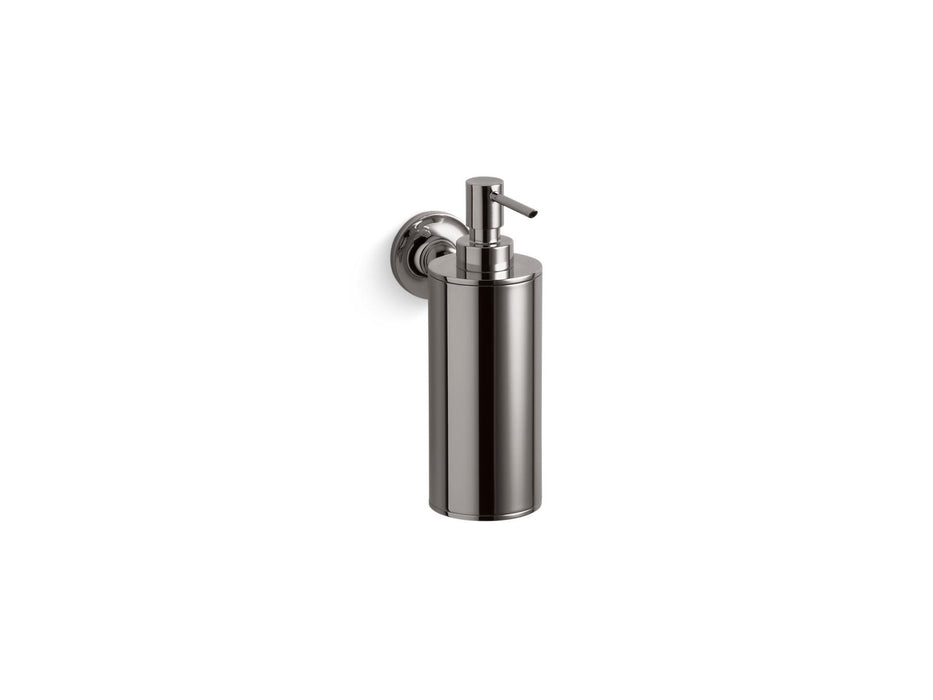KOHLER K-14380 Purist Wall-mount soap/lotion dispenser, vibrant titanium