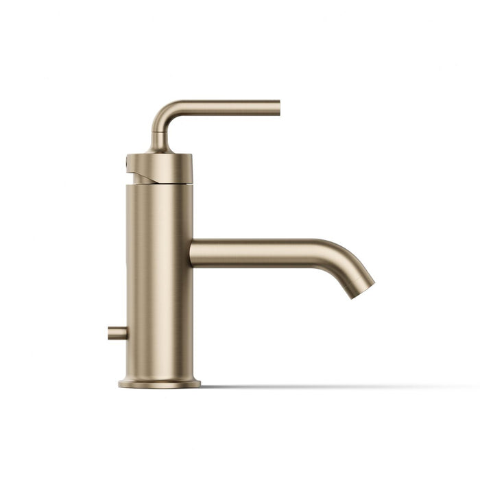 KOHLER K-14402-4A Purist Single-handle bathroom sink faucet with Straight Lever handle, 1.2 gpm