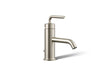 KOHLER K-14402-4A Purist Single-handle bathroom sink faucet with Straight Lever handle, 1.2 gpm, vibrant brushed nickel