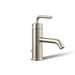 KOHLER K-14402-4A Purist Single-handle bathroom sink faucet with Straight Lever handle, 1.2 gpm, vibrant brushed nickel -...