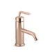 KOHLER K-14402-4A Purist Single-handle bathroom sink faucet with Straight Lever handle, 1.2 gpm, vibrant rose gold