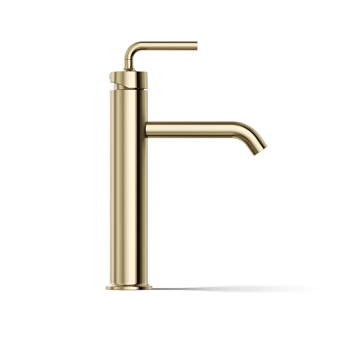 KOHLER K-14404-4A Purist Tall single-handle bathroom sink faucet with Lever handle, 1.2 gpm, vibrant french gold - view 5
