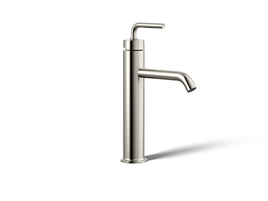 KOHLER K-14404-4A Purist Tall single-handle bathroom sink faucet with Lever handle, 1.2 gpm