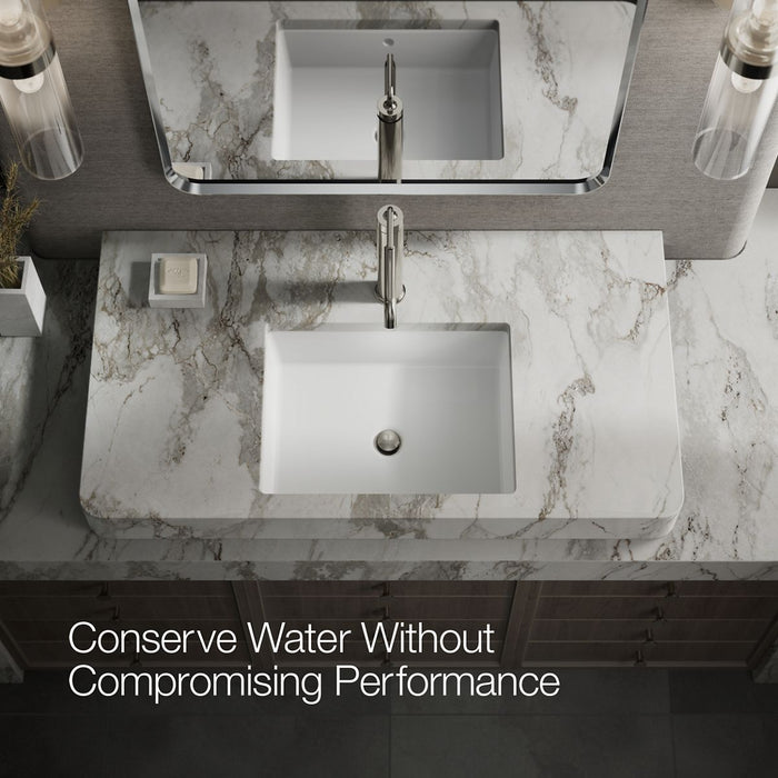 KOHLER K-14404-4A Purist Tall single-handle bathroom sink faucet with Lever handle, 1.2 gpm