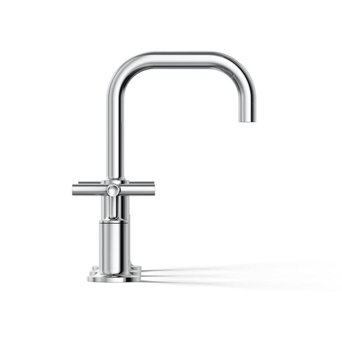 KOHLER K-14406-3 Purist Widespread bathroom sink faucet with Cross handles, 1.2 gpm
