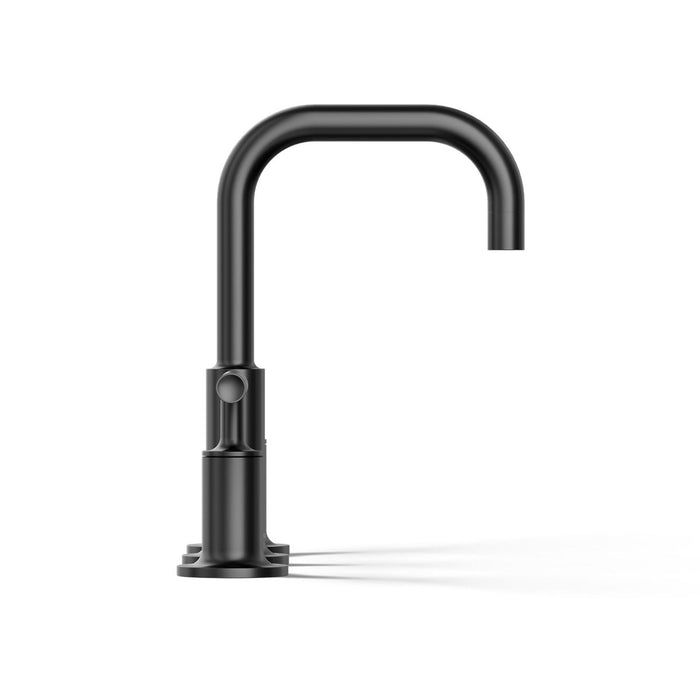 KOHLER K-14406-4 Purist Widespread bathroom sink faucet with Lever handles, 1.2 gpm, matte black - view 3