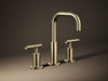 KOHLER K-14406-4 Purist Widespread bathroom sink faucet with Lever handles, 1.2 gpm, vibrant french gold - view 4
