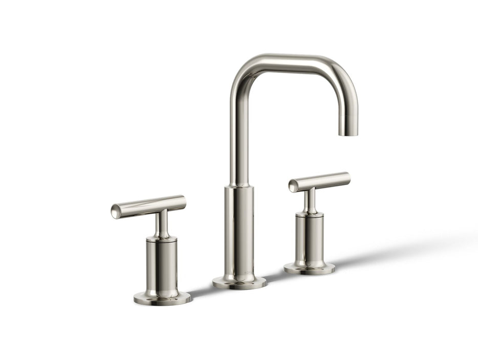 KOHLER K-14406-4 Purist Widespread bathroom sink faucet with Lever handles, 1.2 gpm