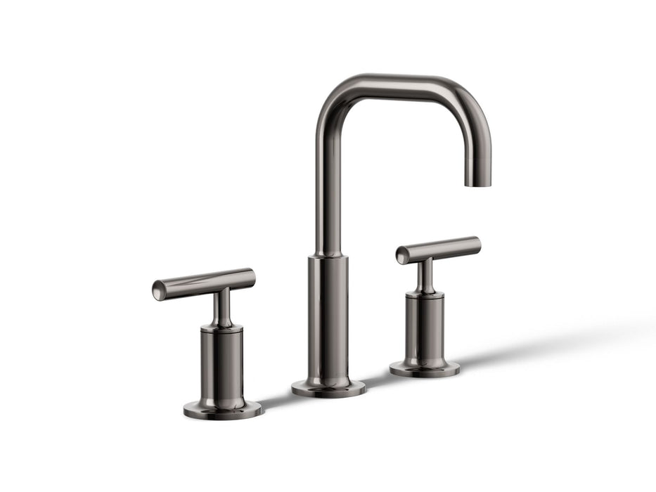 KOHLER K-14406-4 Purist Widespread bathroom sink faucet with Lever handles, 1.2 gpm