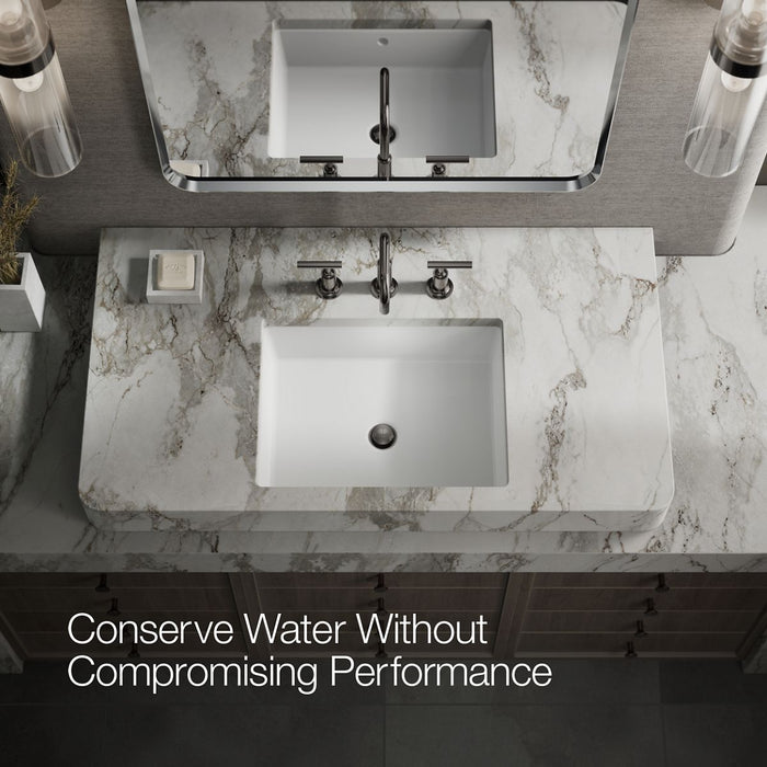 KOHLER K-14406-4 Purist Widespread bathroom sink faucet with Lever handles, 1.2 gpm