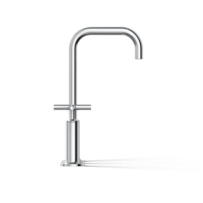 KOHLER K-14408-3 Purist Widespread bathroom sink faucet with Cross handles, 1.2 gpm