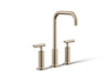KOHLER K-14408-4 Purist Widespread bathroom sink faucet with Lever handles, 1.2 gpm, vibrant brushed bronze