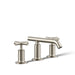 KOHLER K-14410-3 Purist Widespread bathroom sink faucet with Cross handles, 1.2 gpm, vibrant brushed nickel - view 4