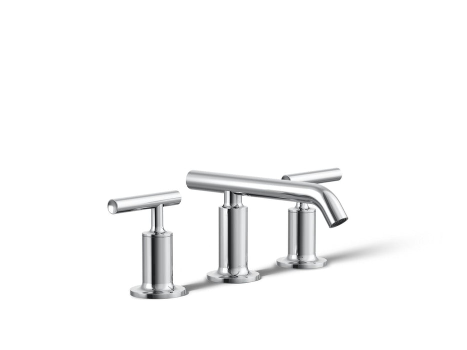 KOHLER K-14410-4 Purist Widespread bathroom sink faucet with Lever handles, 1.2 gpm