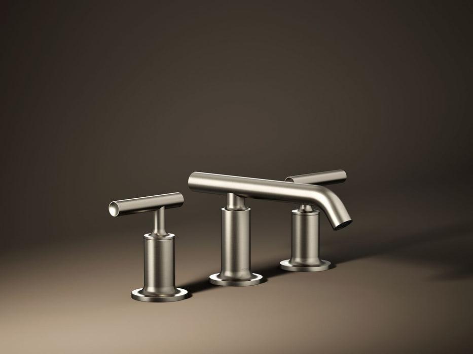 KOHLER K-14410-4 Purist Widespread bathroom sink faucet with Lever handles, 1.2 gpm