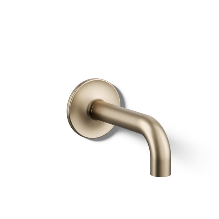 KOHLER K-14427 Purist Wall-mount bath spout, vibrant brushed bronze - view 5