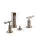 KOHLER Purist Vertical spray bidet faucet with lever handles