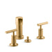 KOHLER Purist Vertical spray bidet faucet with lever handles
