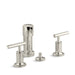 KOHLER Purist Vertical spray bidet faucet with lever handles