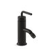 KOHLER K-14434-4A Purist Horizontal swivel spray aerator bidet faucet with straight lever handle, matte black