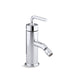 KOHLER K-14434-4A Purist Horizontal swivel spray aerator bidet faucet with straight lever handle, polished chrome