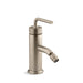 KOHLER K-14434-4A Purist Horizontal swivel spray aerator bidet faucet with straight lever handle, vibrant brushed bronze