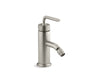 KOHLER K-14434-4A Purist Horizontal swivel spray aerator bidet faucet with straight lever handle, vibrant brushed nickel