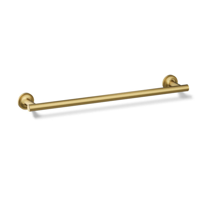 KOHLER K-14435 Purist 18" towel bar, vibrant brushed moderne brass - view 4