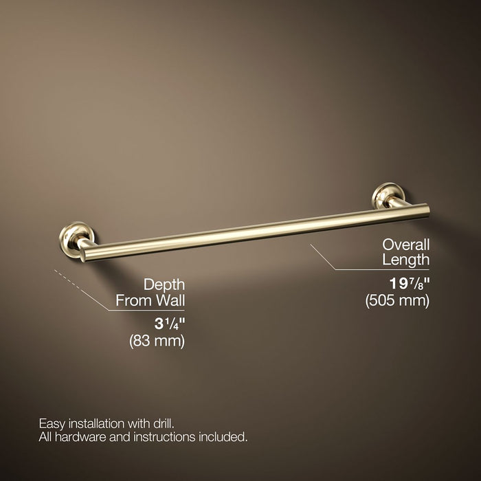 KOHLER K-14435 Purist 18" towel bar, vibrant french gold - view 5