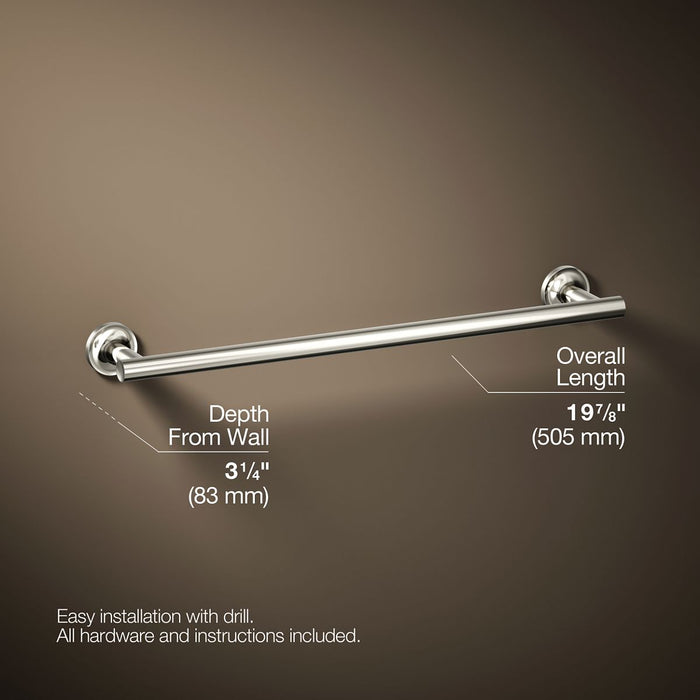 KOHLER K-14435 Purist 18" towel bar