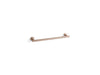 KOHLER K-14435 Purist 18" towel bar, vibrant rose gold