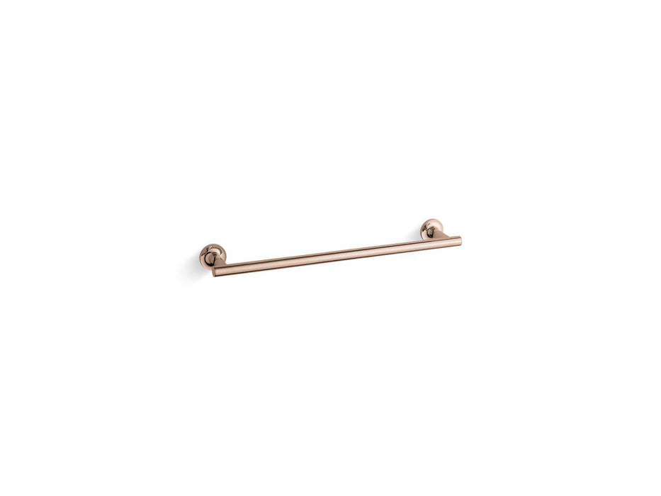 KOHLER K-14435 Purist 18" towel bar, vibrant rose gold