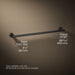 KOHLER K-14436 Purist 24" Towel Bar, matte black - view 5