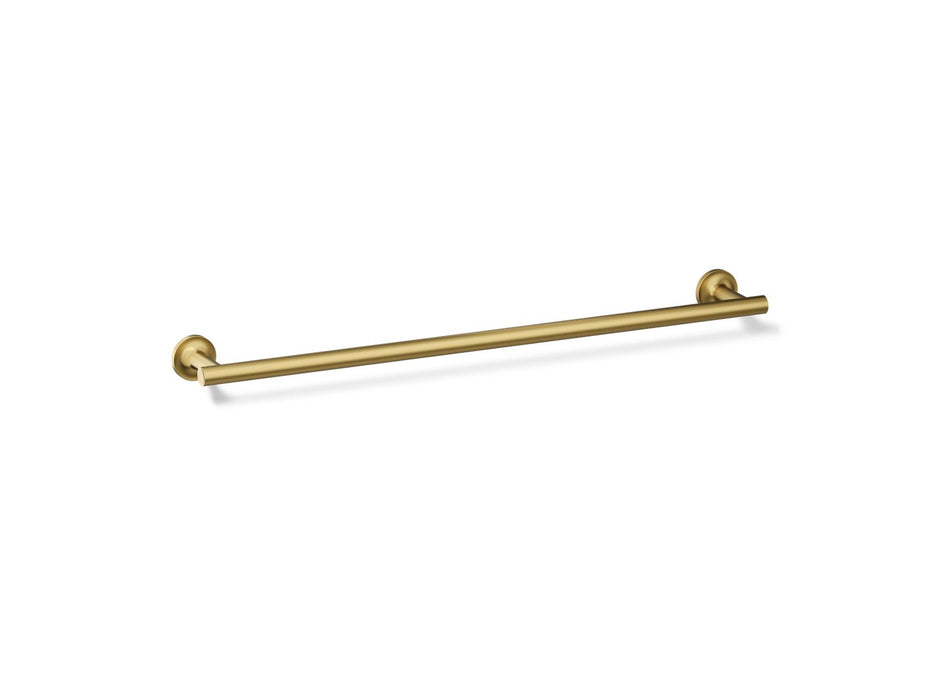 KOHLER K-14436 Purist 24" Towel Bar, vibrant brushed moderne brass