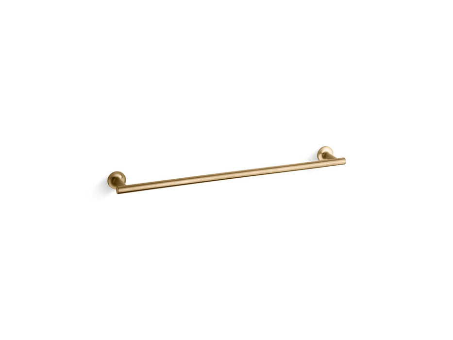 KOHLER K-14436 Purist 24" Towel Bar, vibrant moderne brushed gold