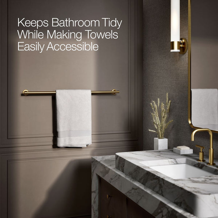 KOHLER K-14437 Purist 30" Towel Bar
