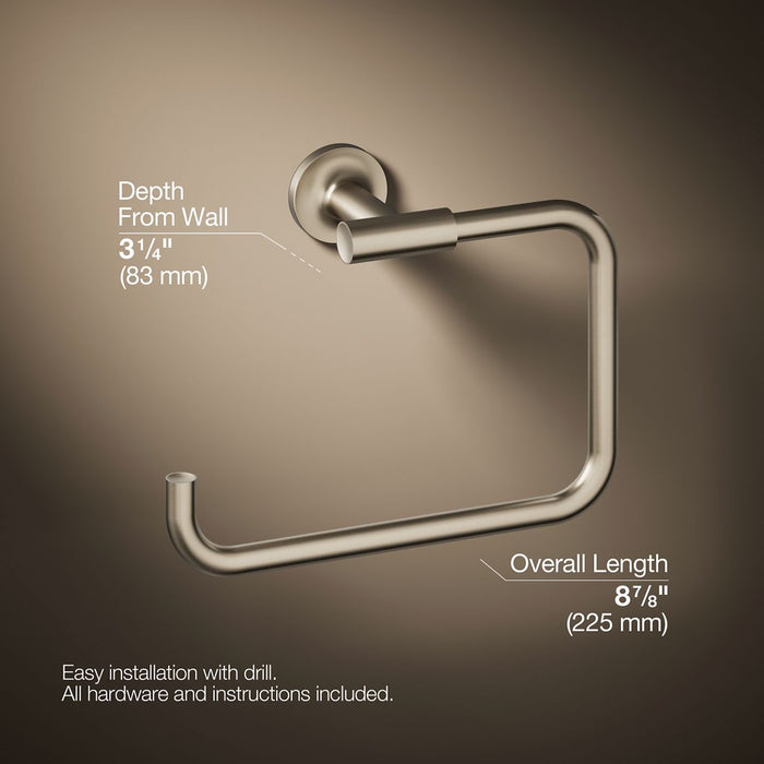 KOHLER K-14441 Purist Towel Ring