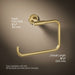 KOHLER K-14441 Purist Towel Ring, vibrant brushed moderne brass - view 5