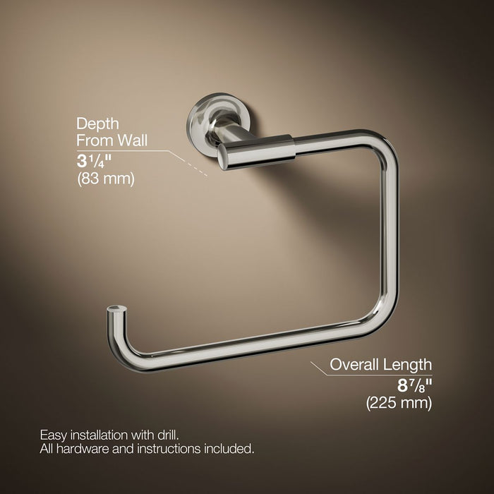 KOHLER K-14441 Purist Towel Ring