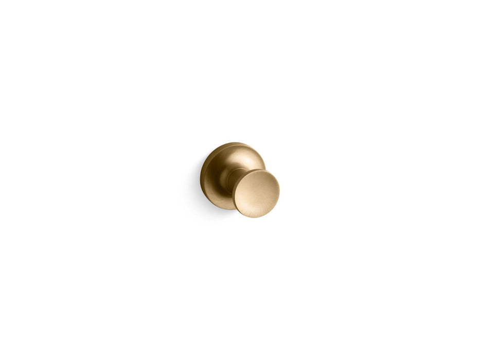KOHLER K-14443 Purist Robe hook, vibrant moderne brushed gold