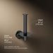 KOHLER K-14444 Purist Vertical toilet paper holder, matte black - view 5