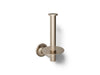 KOHLER K-14444 Purist Vertical toilet paper holder, vibrant brushed bronze