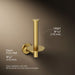 KOHLER K-14444 Purist Vertical toilet paper holder, vibrant brushed moderne brass - view 5